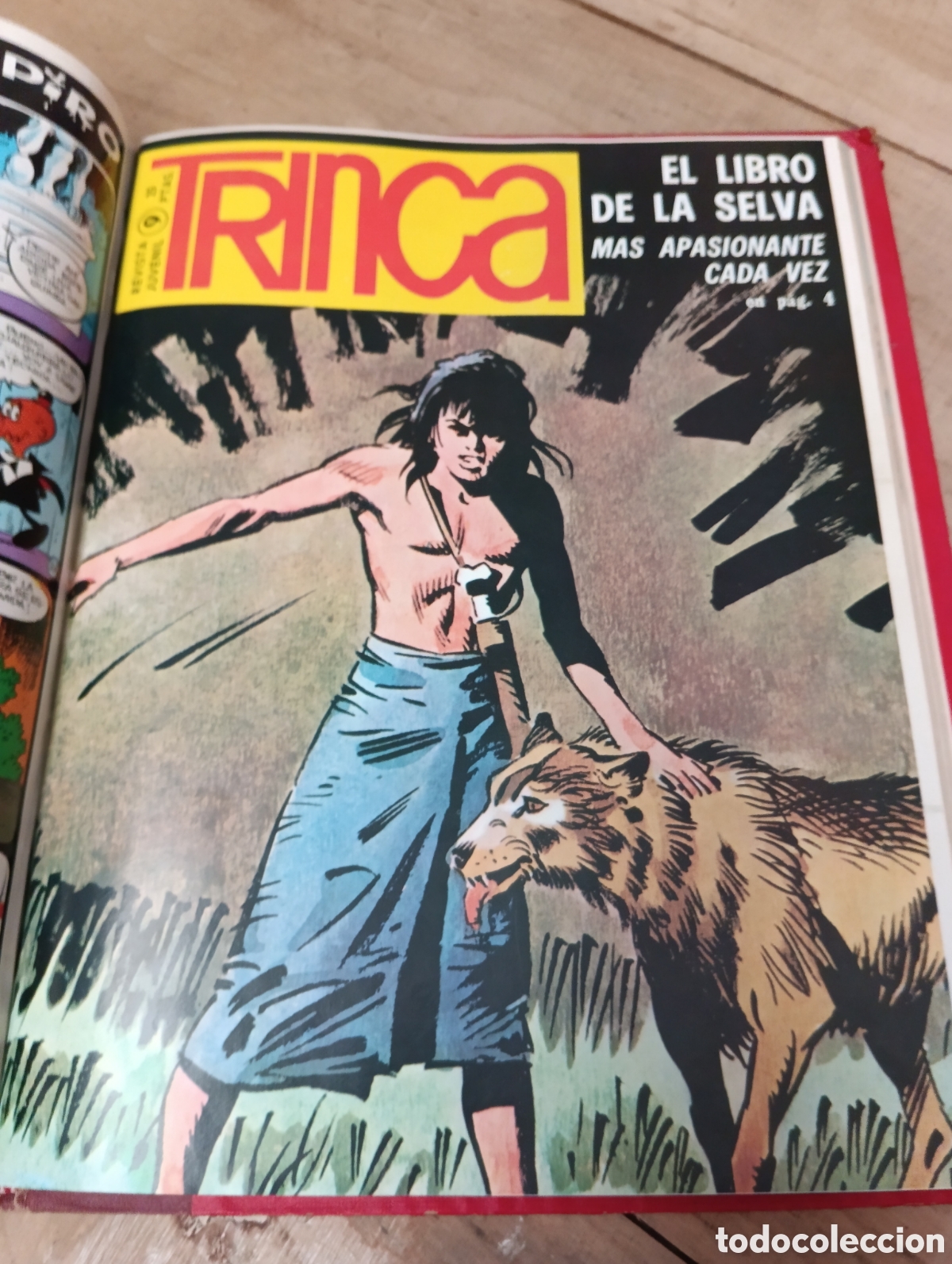 Tebeos: REVISTAS TRINCA 1 AL 10 ENCUADERNADAS. - Foto 9