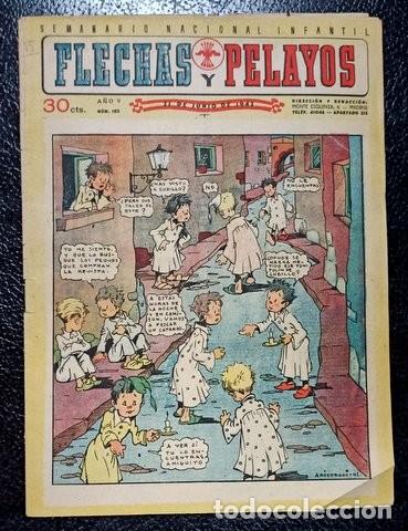 Tebeos: FLECHAS Y PELAYOS. A&ntilde;o V n&ordm; 185. 21 junio 1942 - Foto 1