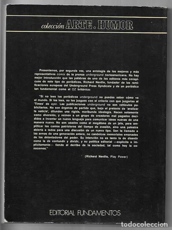 Tebeos: Comix USA Underground n&ordm; 2 Fundamentos 1974 2&ordm; edici&oacute;n - Foto 2