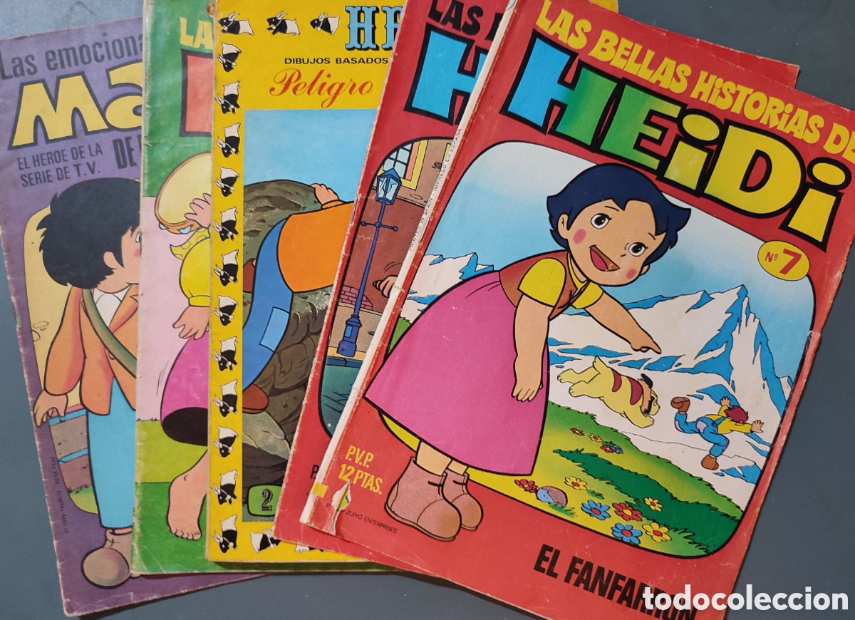 Tebeos: Lote de 4 Historietas de Heidi y 1 Marco - Foto 1