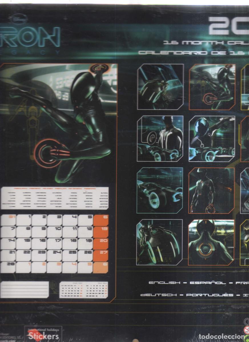 Tebeos: TRON LEGACY 2011 DISNEY CALENDARIO - Foto 2