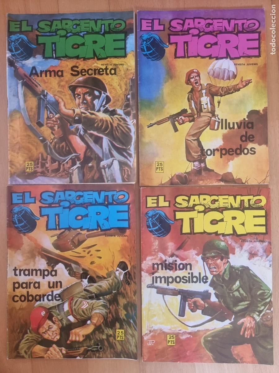 Tebeos: El Sargento Tigre.Completa 4 Tebeos.Editorial Vilmar 1978 - Foto 1