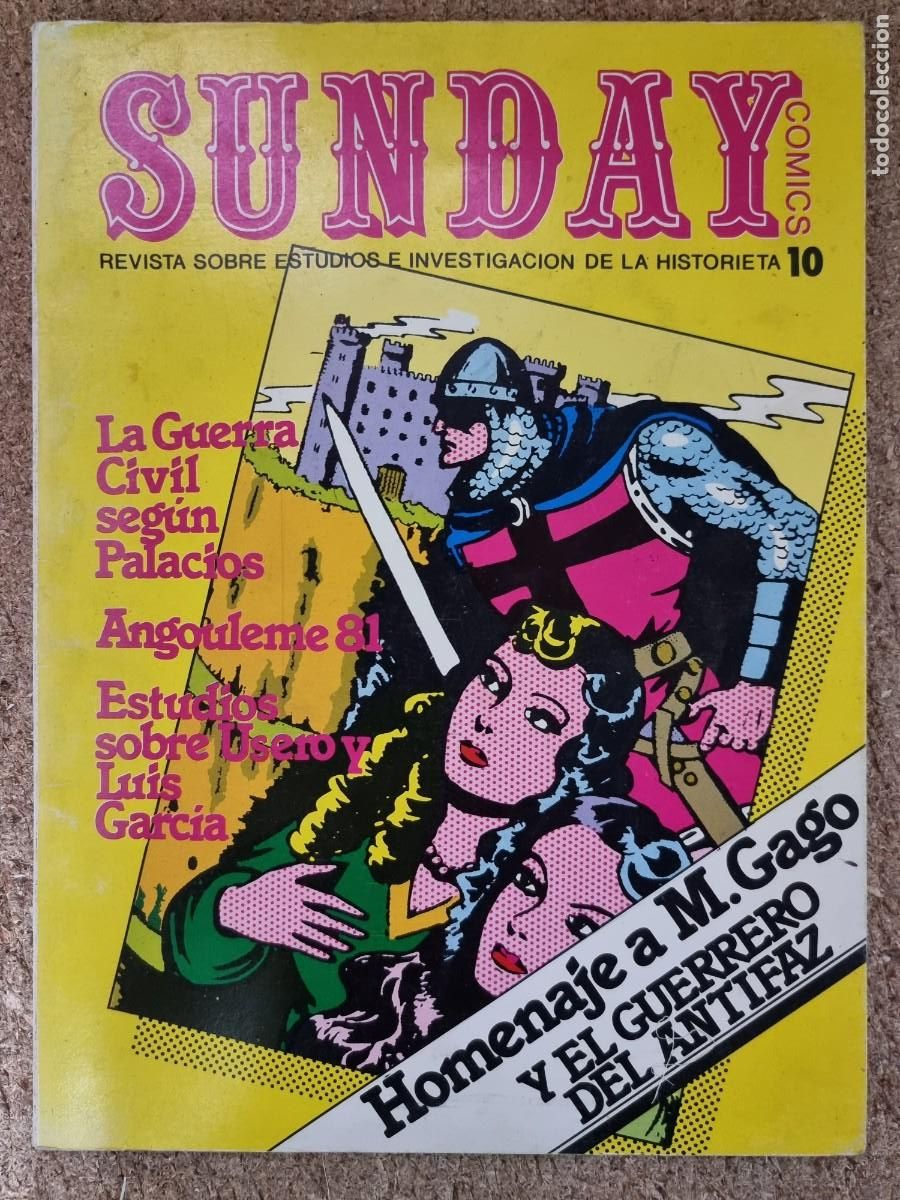 Tebeos: Sunday 10 Homenaje a M.Gago y el Guerrero del Antifaz