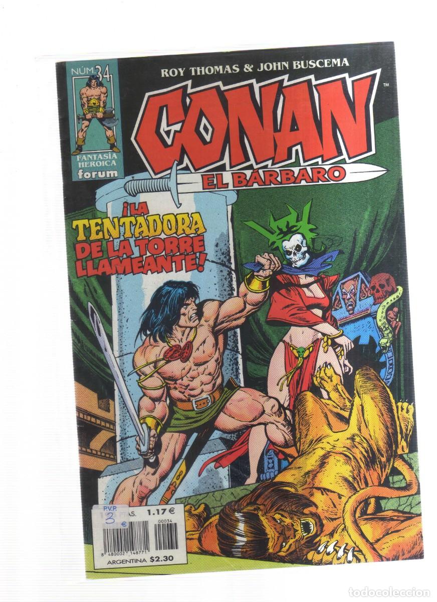 Tebeos: CONAN EL BARBARO FORUM N,34 - Foto 1