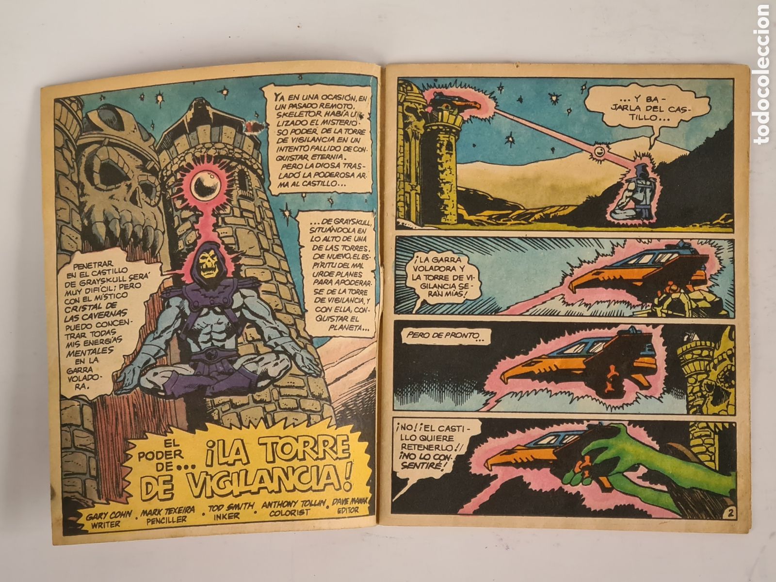 Tebeos: Mini C&oacute;mic Masters del Universo El Poder de La Torre de Vigilancia! 1985 Dibujos Texeira MOTU He-Man - Foto 7