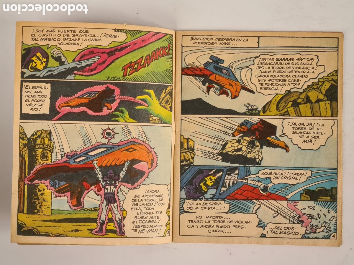 Tebeos: Mini C&oacute;mic Masters del Universo El Poder de La Torre de Vigilancia! 1985 Dibujos Texeira MOTU He-Man - Foto 8