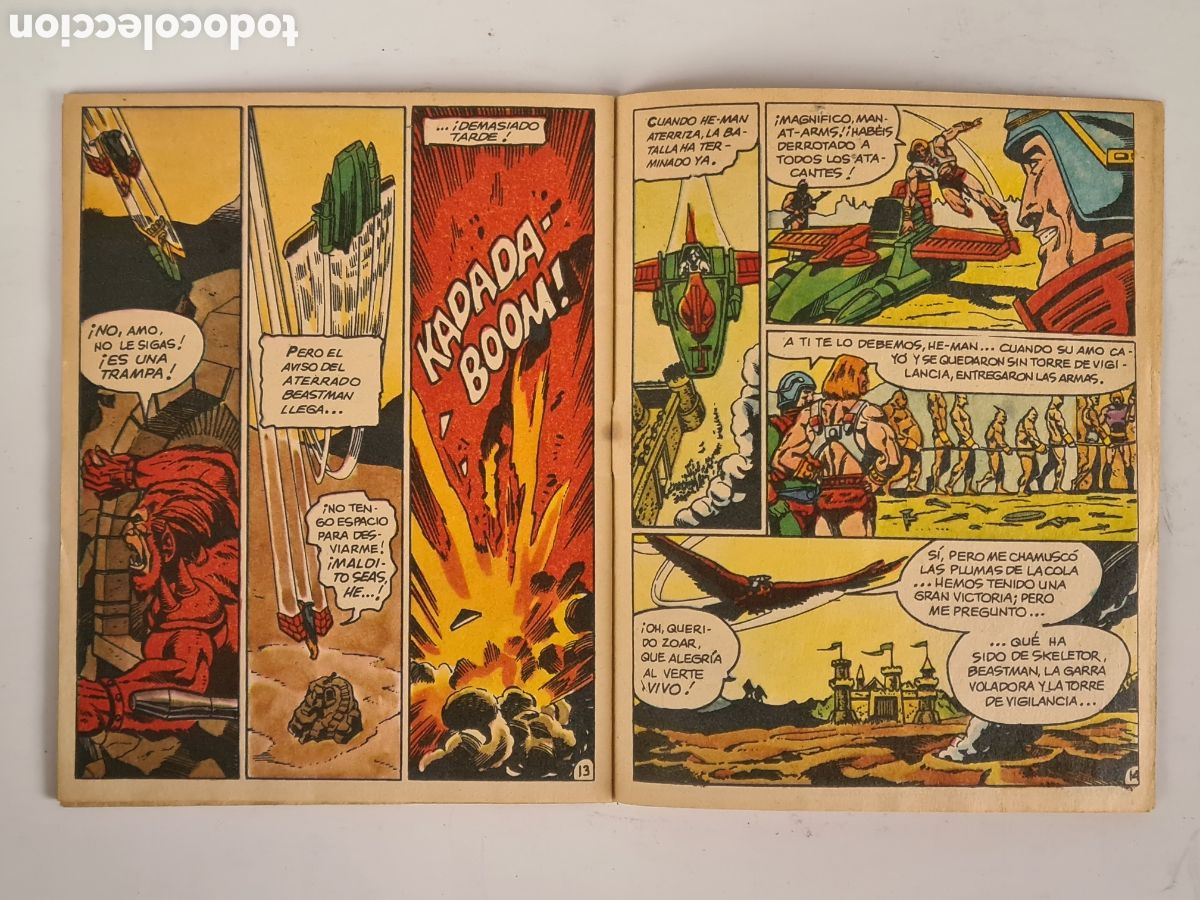 Tebeos: Mini C&oacute;mic Masters del Universo El Poder de La Torre de Vigilancia! 1985 Dibujos Texeira MOTU He-Man - Foto 14