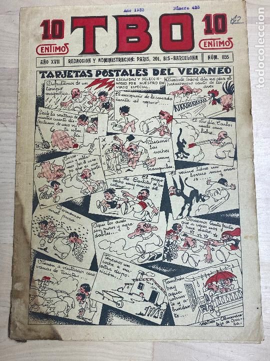 Tebeos: TBO. n&ordm; 855. A&ntilde;o 1933 - Foto 1