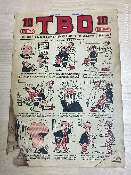 Tebeos: TBO primera epoca n&ordm; 853 - Foto 1