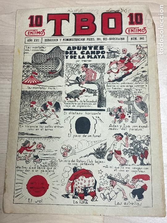 Tebeos: TBO n&ordm; 845, ed. Buigas, 10 ctms centimos - Foto 1