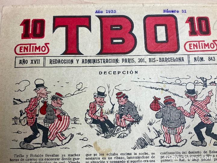 Tebeos: TBO, A&Ntilde;O XVII, NUM. 843 - Foto 2