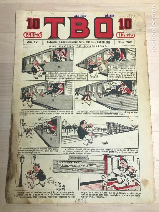 Tebeos: TBO N&ordm; 792, 10 CTS, EDITORIAL BUIGAS - Foto 1