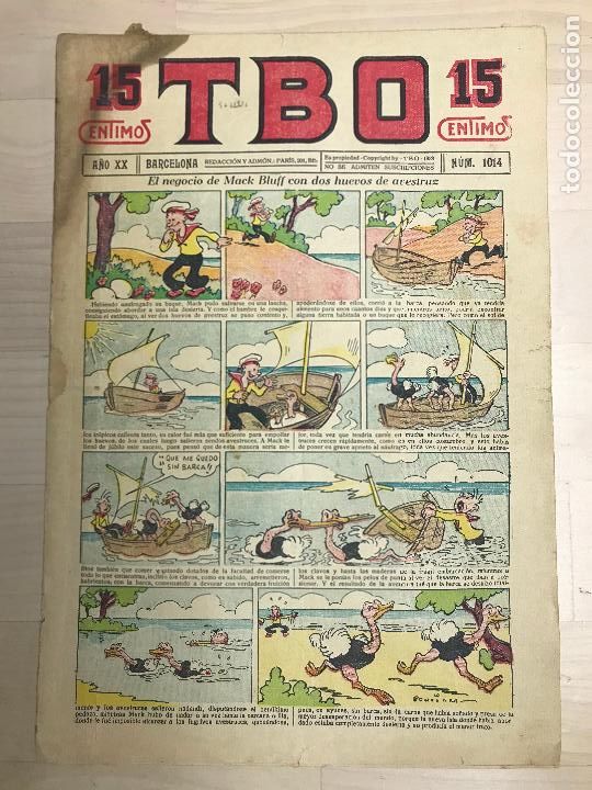 Tebeos: TBO n&ordm; 1014. A&ntilde;o 1936 - Foto 1