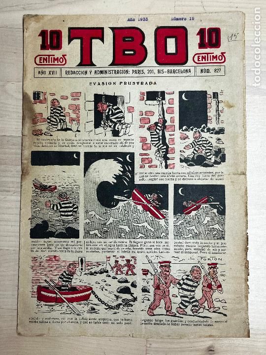 Tebeos: PRIMERA EPOCA DE TBO N&ordm; 827 . - Foto 1