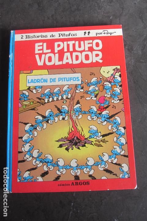 Tebeos: ELPITUFO VOLADOR Y LADR&Oacute;N DE PITUFOS. COMICS ARGOS 1971. DIF&Iacute;CIL ARX125