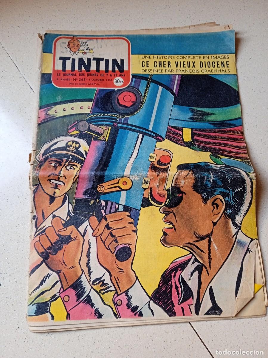 Tebeos: Antigua revista Tintin a&ntilde;o 1955. L' affaire Tounesol