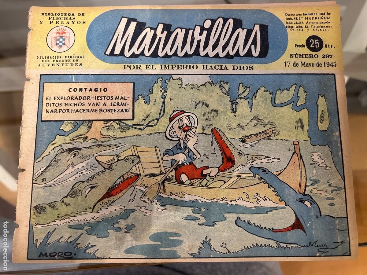 Tebeos: MARAVILLAS N&ordm; 297 CON RECORTABLE CONDOR Y AGUILA - Foto 1