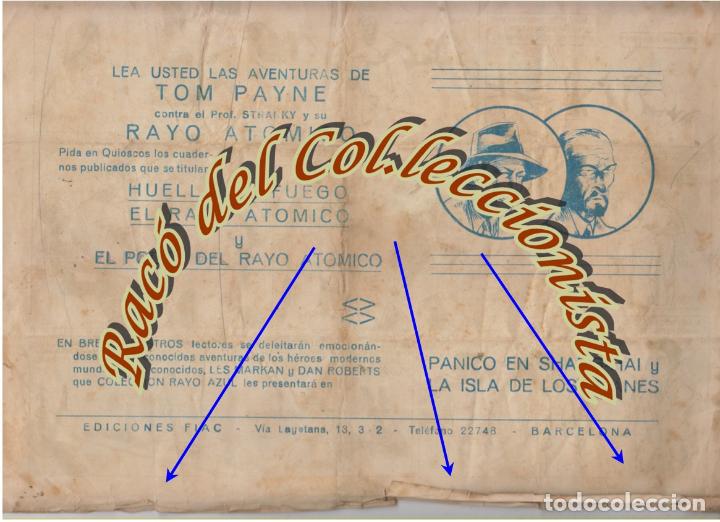 Tebeos: TOM PAYNE n. 3 EL PODER DEL RAYO ATOMICO , JAMES P. BAWS , EDICIONES FIAC , ORIGINAL DE 1946 - Foto 2