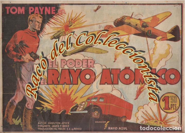 Tebeos: TOM PAYNE n. 3 EL PODER DEL RAYO ATOMICO , JAMES P. BAWS , EDICIONES FIAC , ORIGINAL DE 1946 - Foto 1