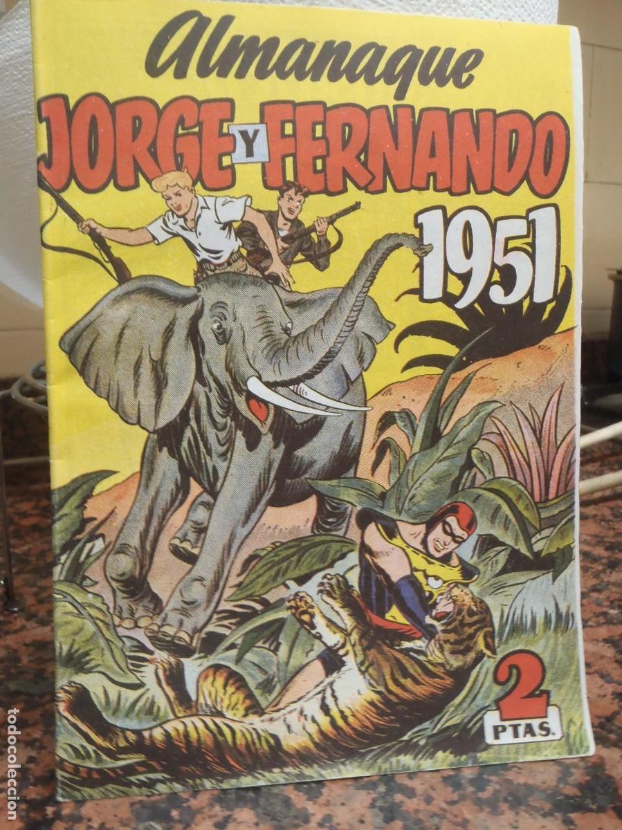 Tebeos: JOEGE Y FERNANDO - ALMANAQUE 1951 - FACSIMIL - Foto 1