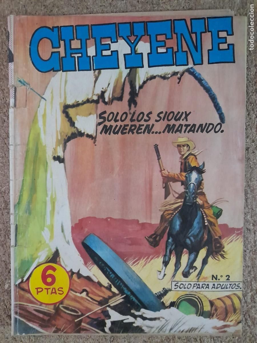 Tebeos: Cheyene 2.Solo Los Sioux Mueren... Matando.Editorial E. Olive y Hontoria - Foto 1