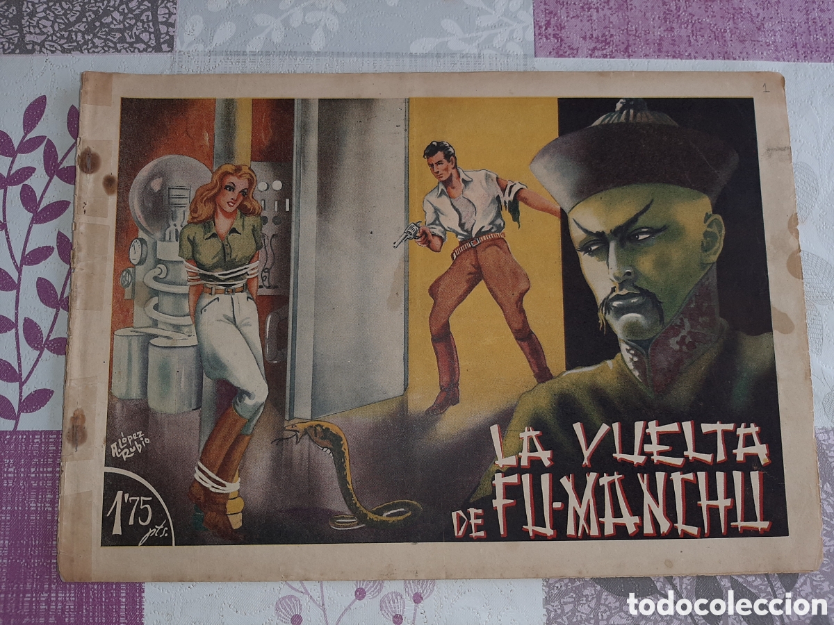 Tebeos: La vuelta de Fu-Manchu, Diamante negro n&deg; 1, Editorial Rialto
