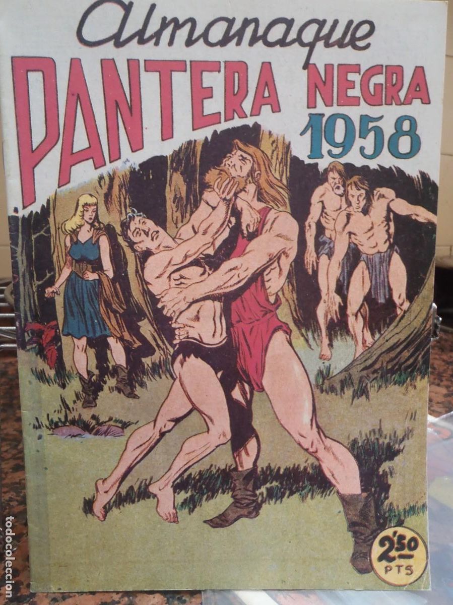 Tebeos: PANTERA NEGRA - ALMANAQUE 1958 - FACSIMIL - Foto 1