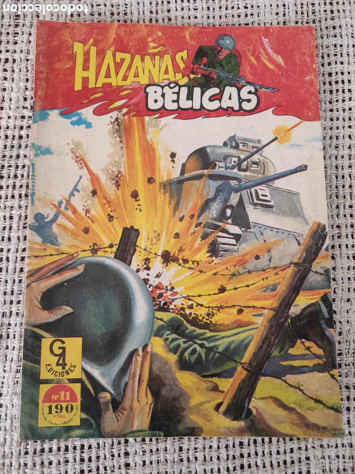 Tebeos: HAZA&Ntilde;AS BELICAS N&ordm; 11 - G4 EDICIONES - Foto 1