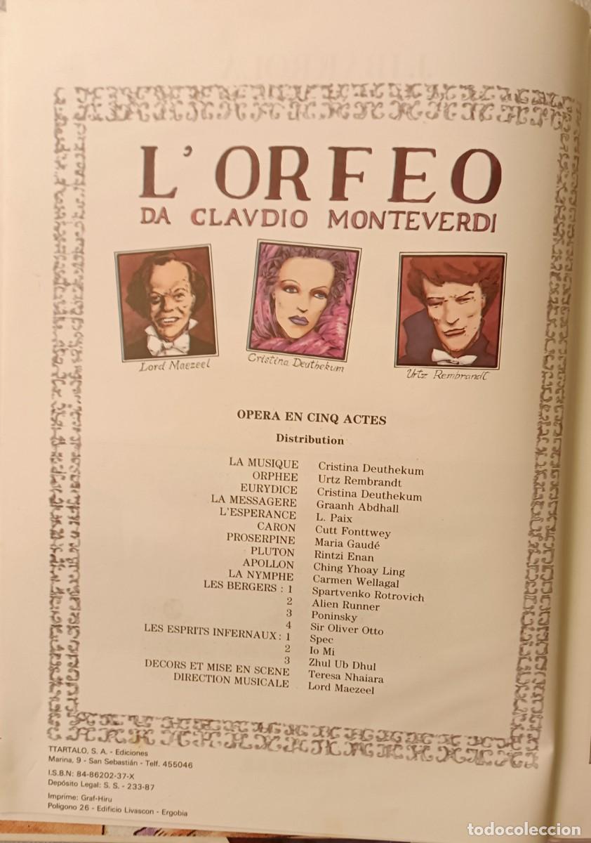 Tebeos: ORFEO. COMPA&Ntilde;IA MONTEVERDI de Jos&eacute; Ibarrola - Foto 4