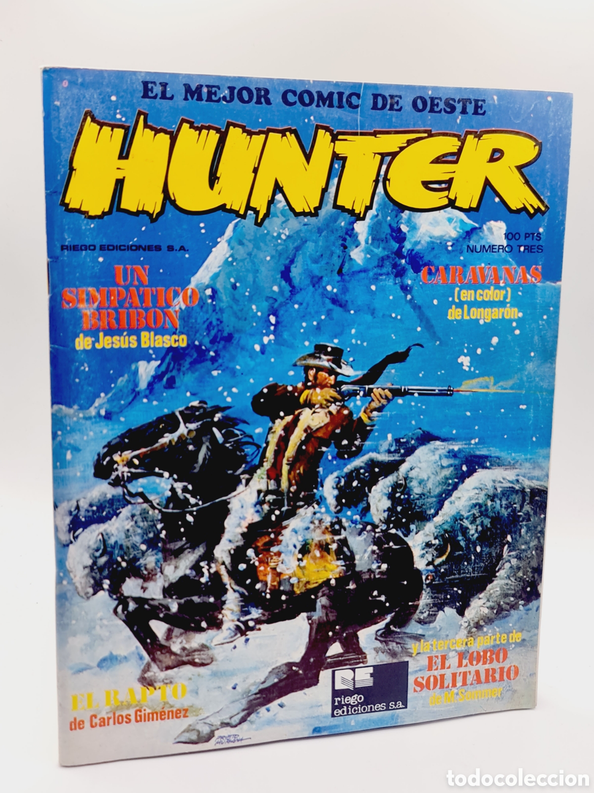 Tebeos: CASI EXCELENTE ESTADO HUNTER 3 RIEGO EDICIONES GRAPA - Foto 1