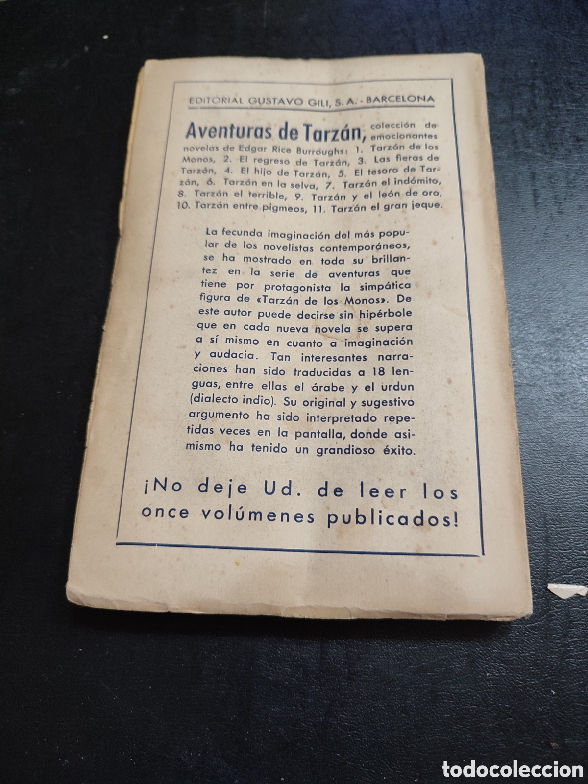 Tebeos: El tesoro de Tarz&aacute;n Edgar Rice B, editorial Gustavo Gili - Foto 2