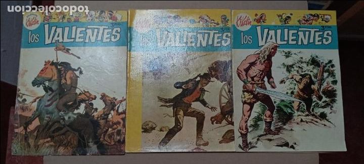 Tebeos: COLECCI&Oacute;N KIKELIN , LOS VALIENTES - 1,2,3 COMPLETA - MUY DIFICIL - Foto 1