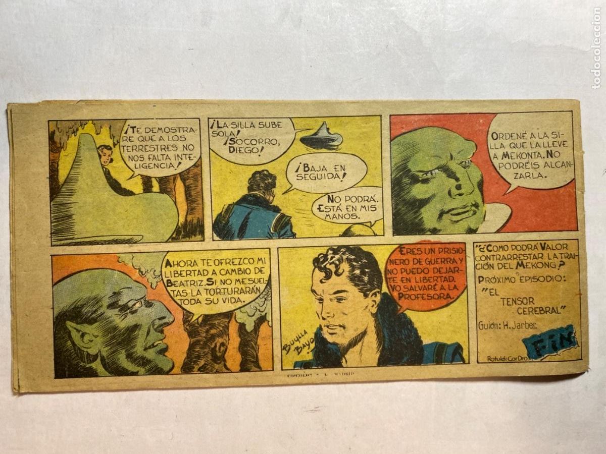Tebeos: DIEGO VALOR 23 EL MONSTRUO ACECHA. ORIGINAL EDITORIAL CID 1954 - Foto 2