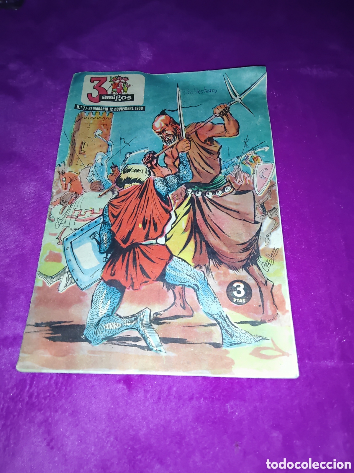 Tebeos: 3 AMIGOS N&Uacute;MERO 77 EDICOLOR S.L. 1960 - Foto 1