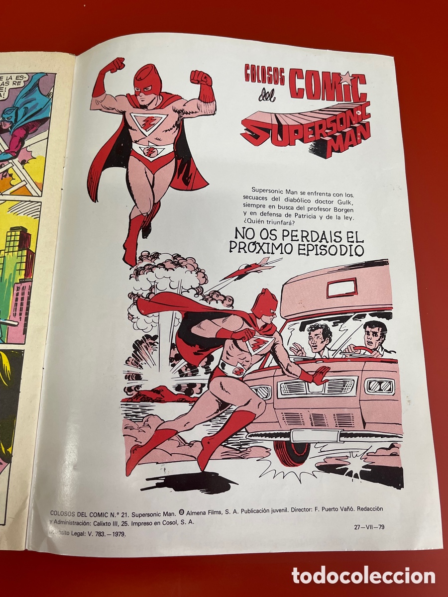 Tebeos: C&Oacute;MIC COLOSOS DEL C&Oacute;MIC SUPERSONIC MAN, A&Ntilde;O 1979. - Foto 4