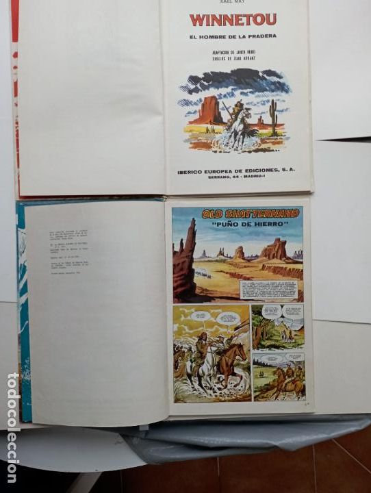 Tebeos: AVENTURAS DE OLD SHATTERHAND Y WINNETOU 1 Y 2 - Foto 8