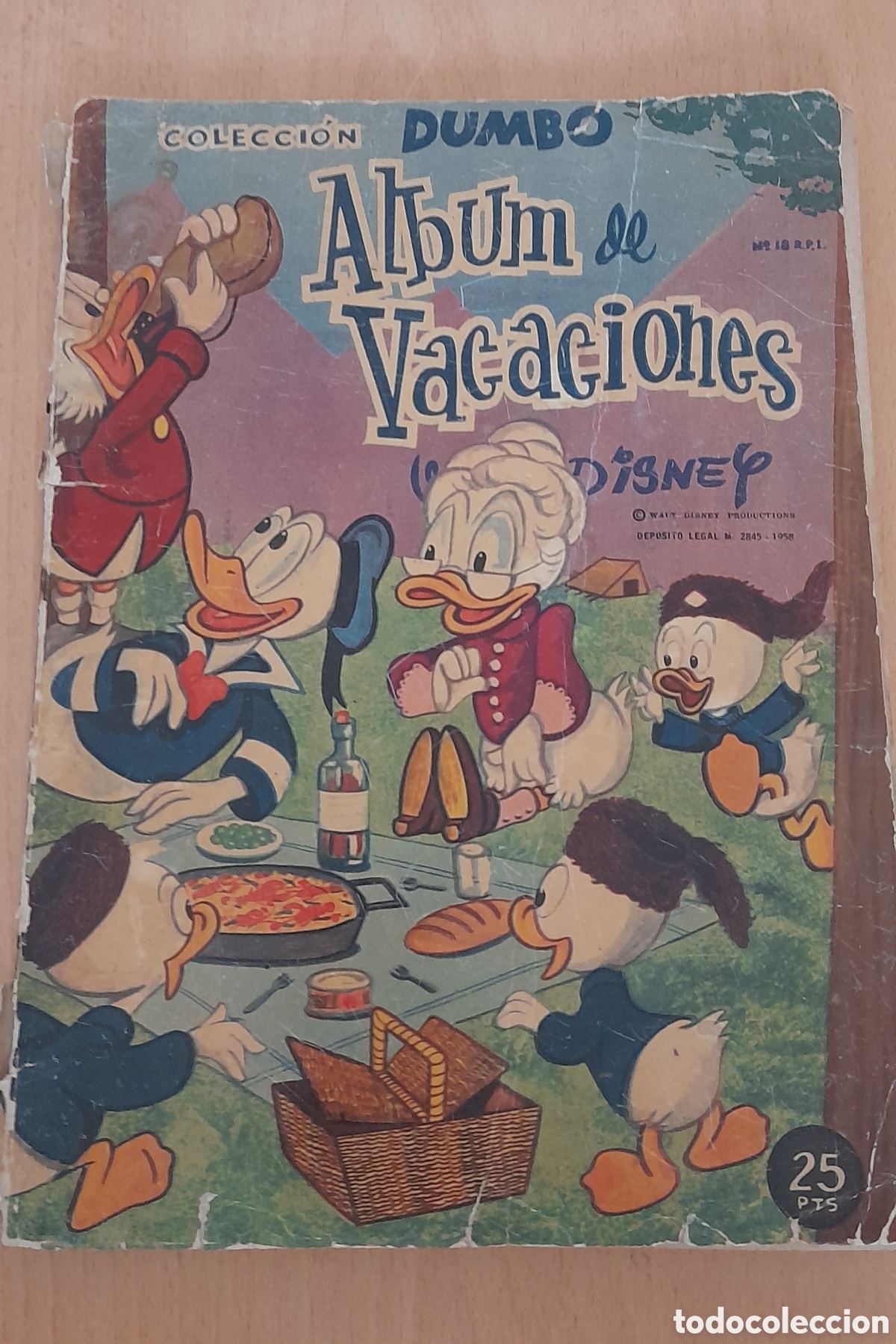 Comics: Disney, &Aacute;lbum de vacaciones,a&ntilde;o 1961