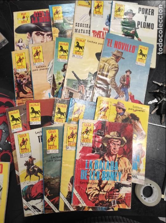 Tebeos: Lote 19 comics gran oeste - salvaje oeste y sheriff - Foto 1