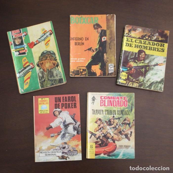 Giornalini: LOTE 5 COMICS BELICOS