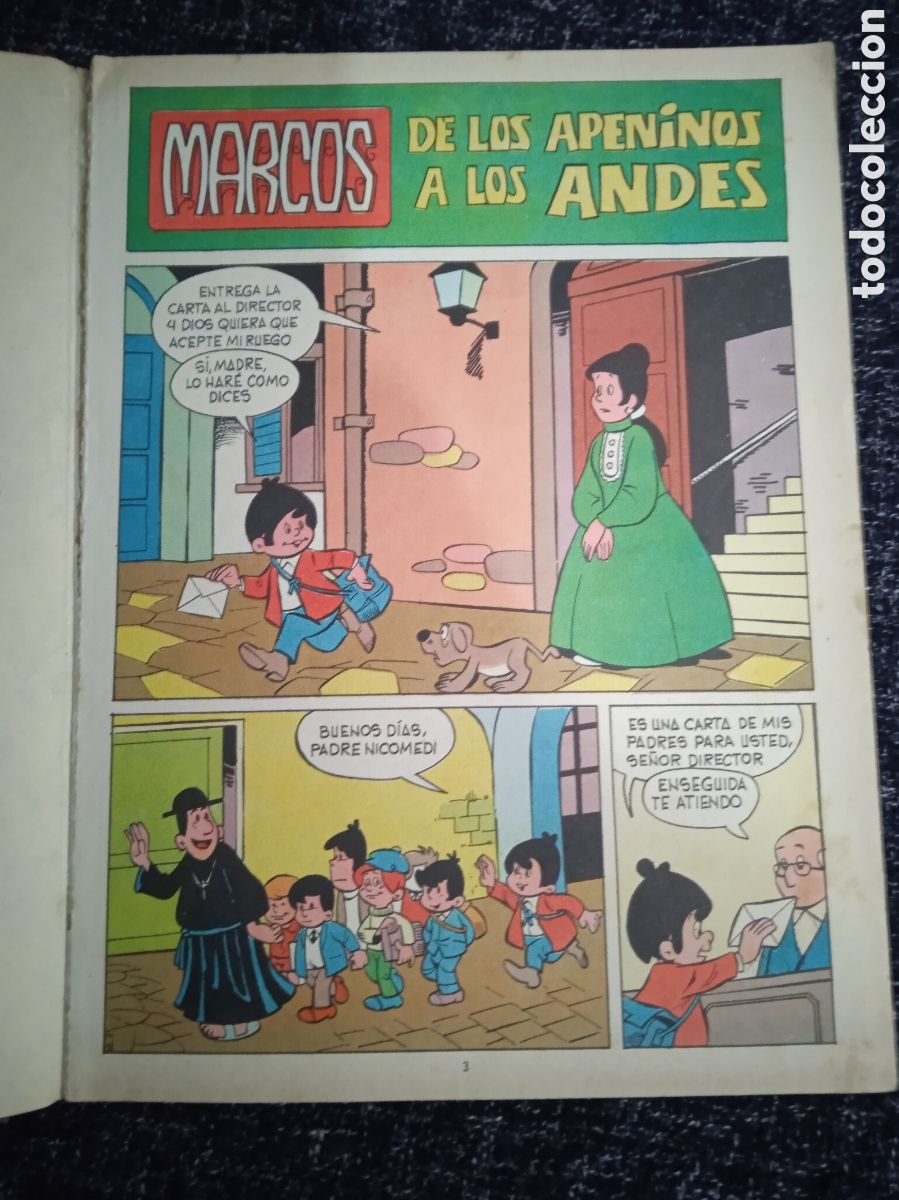 Tebeos: MARCOS DE LOS APENINOS A LOS ANDES - EN VI&Ntilde;ETAS - Foto 2