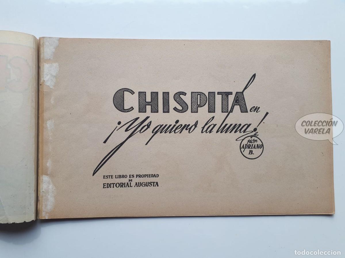 Tebeos: Chispita en yo quiero la Luna - Adriano Blasco - Recortable - Augusta - Foto 2