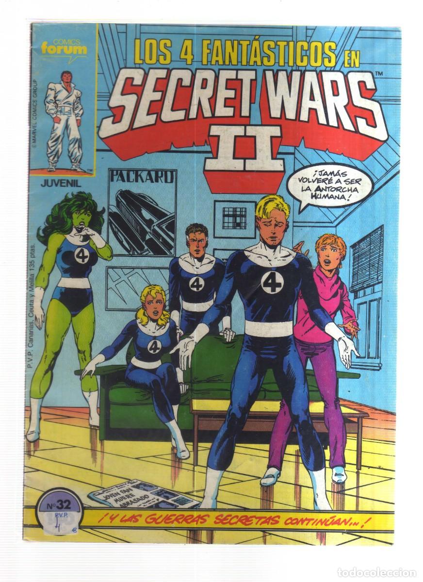 Tebeos: SECRET WARS LOS 4 FANTASTICOS N,32 - Foto 1