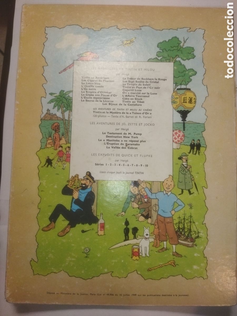 Tebeos: Tintin. Las joyas de la Castafiore. Frances. 1963 - Foto 2