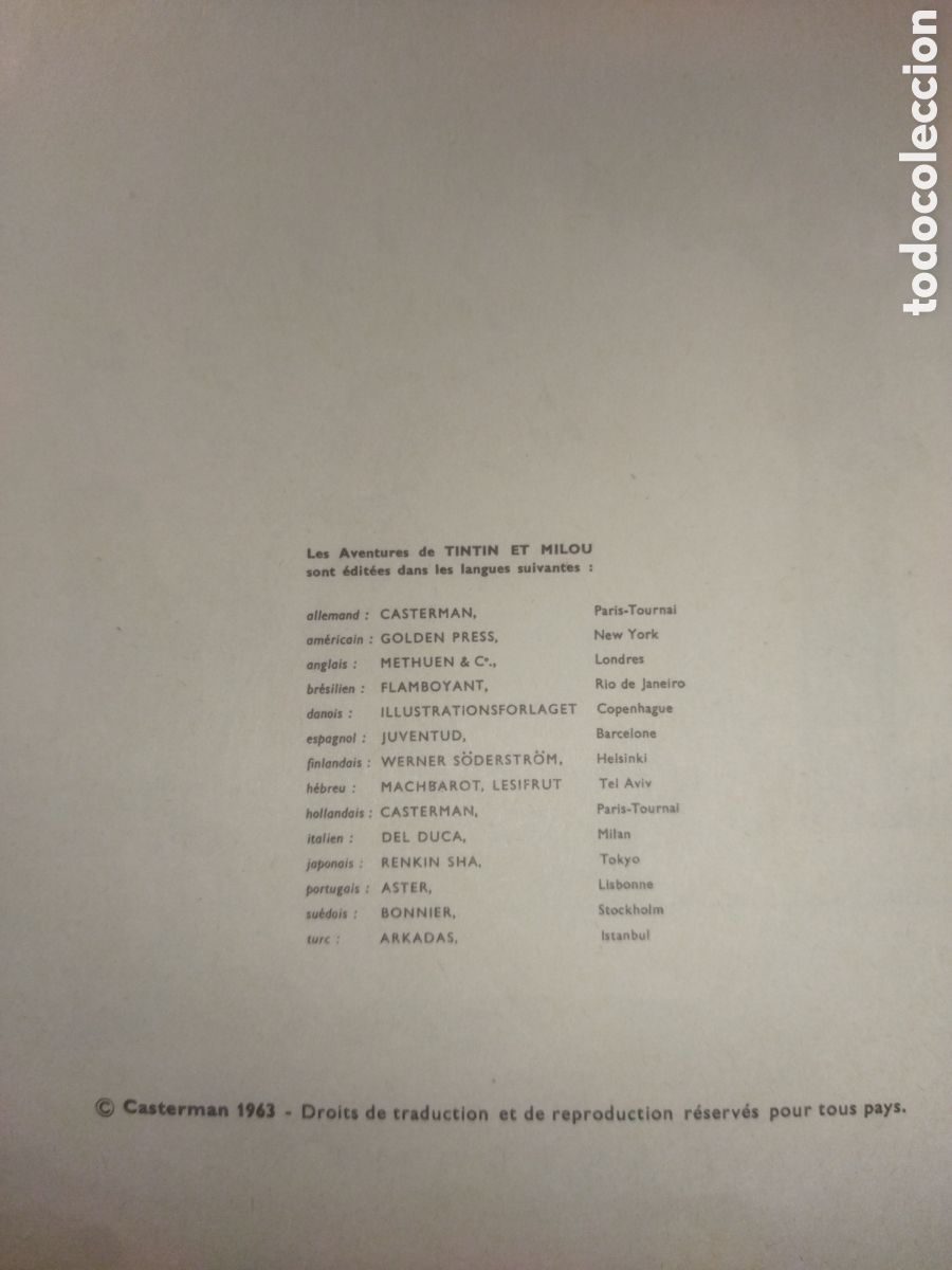 Tebeos: Tintin. Las joyas de la Castafiore. Frances. 1963 - Foto 3
