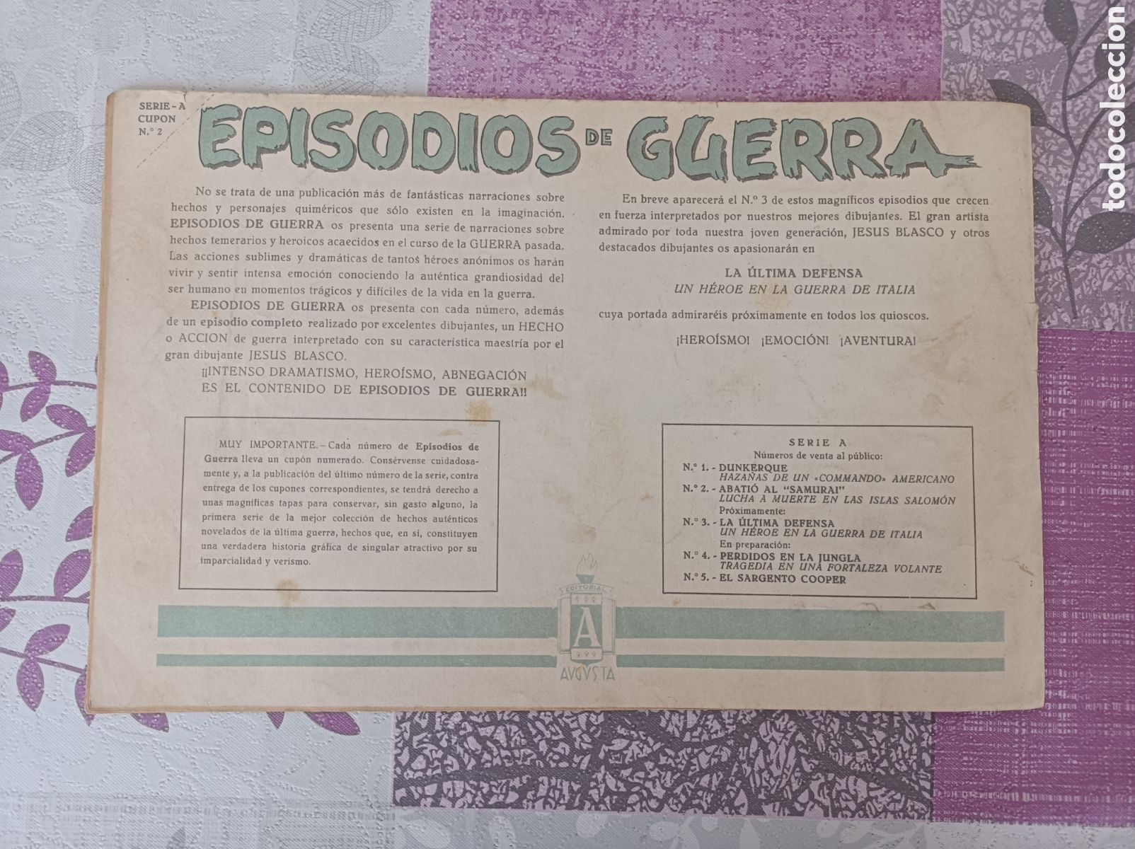 Tebeos: Episodios de Guerra n⁰ 2 - abati&oacute; el &rdquo;samur&aacute;i&rdquo; - Foto 5