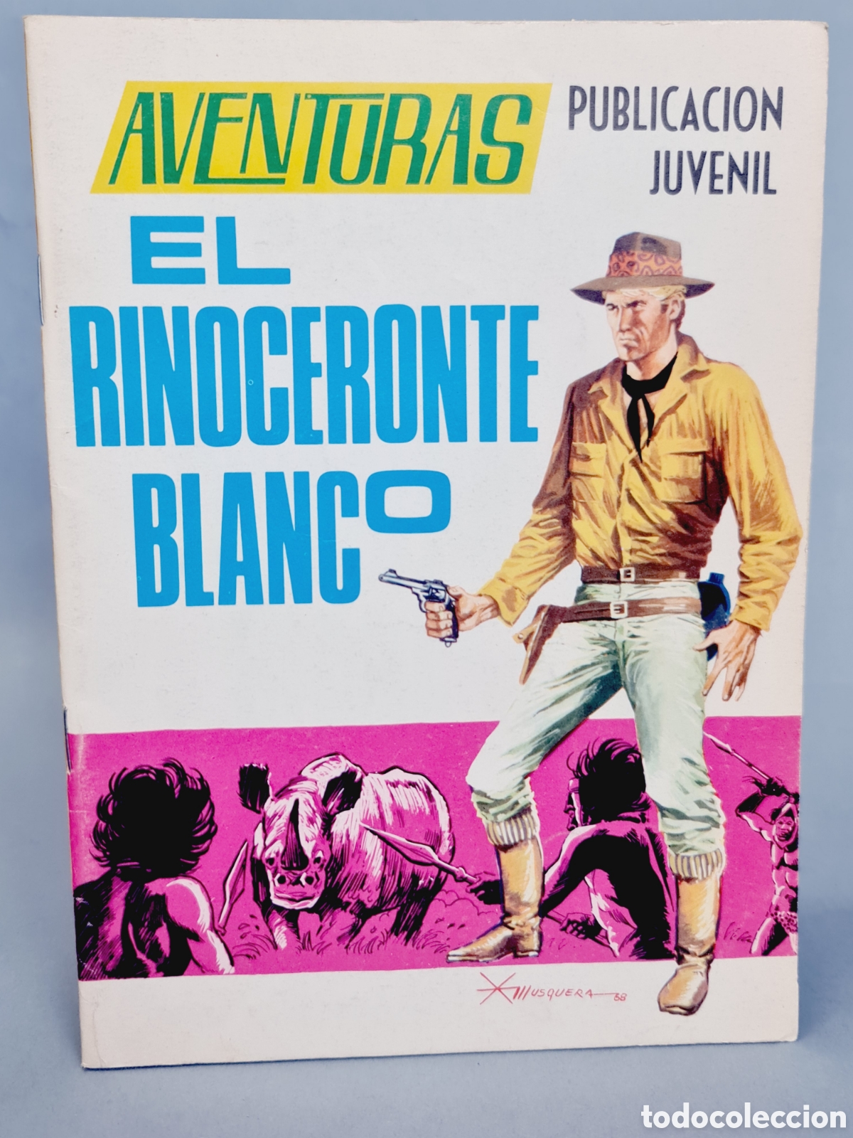 Tebeos: EXCELENTE ESTADO AVENTURAS 23 EL RINOCERONTE BLANCO EDICIONES TORAY - Foto 1