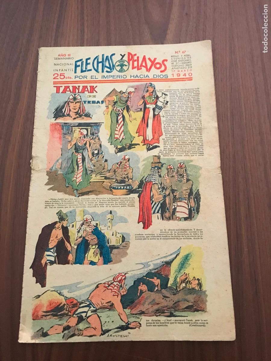 Tebeos: FLECHAS Y PELAYOS N&ordm; 67 , 17 DE MARZO 1940 - Foto 1