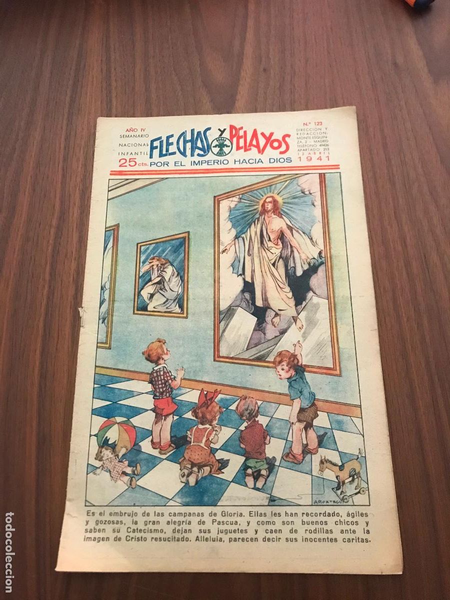 Tebeos: FLECHAS Y PELAYOS N&ordm; 123 , 13 DE ABRIL 1941 - Foto 1