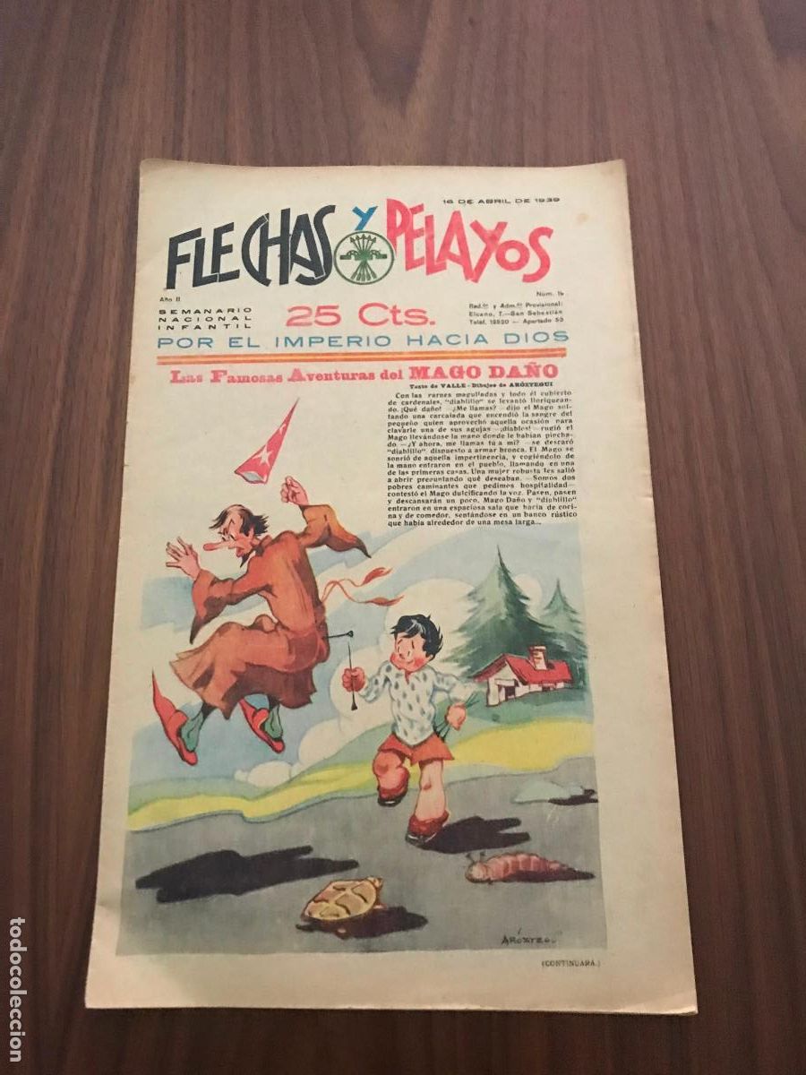 Tebeos: FLECHAS Y PELAYOS N&ordm; 19 , 16 DE ABRIL 1939 - Foto 1