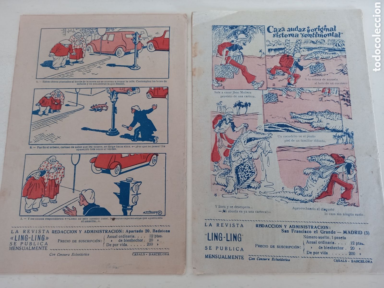 Tebeos: LING-LING! Revista misional ilustrada. num 3 y 19. Junceda y otros... - Foto 2